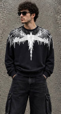 Felpa Girocollo MARCELO BURLON COUNTY OF MILAN F6CMMASW055 Wings