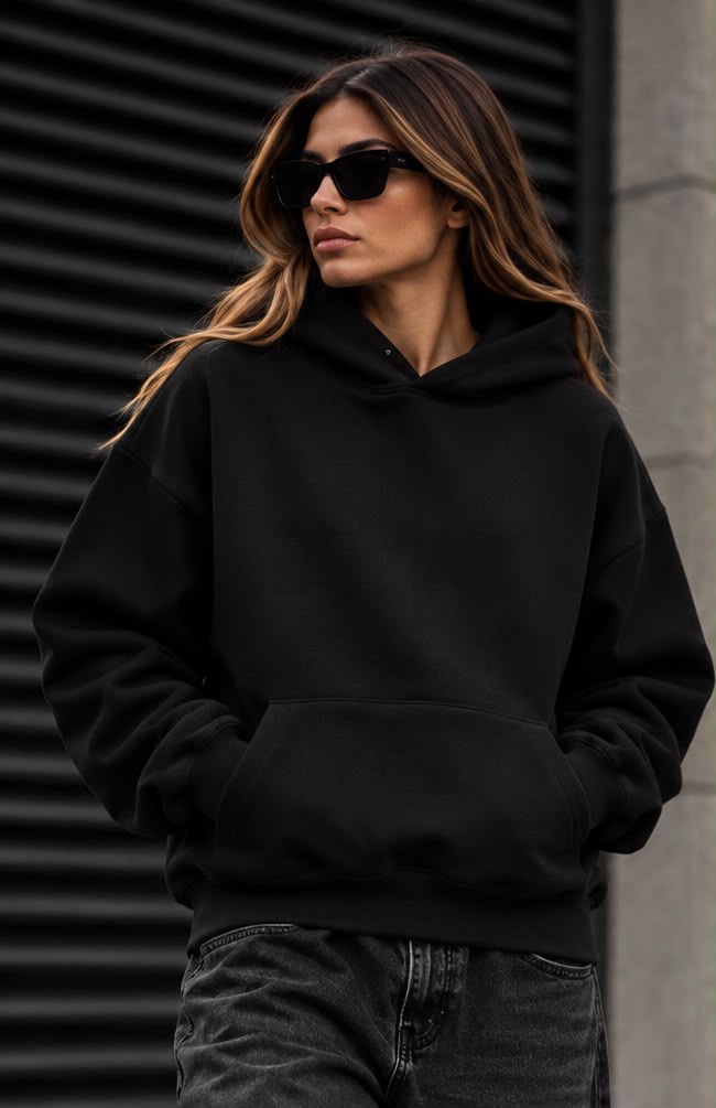 Felpa Nera Donna Tu si bell bell assaje bell | Streetwear