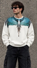 Felpa Girocollo MARCELO BURLON COUNTY OF MILAN F6CMMASW055 Wings