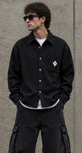 CAMICIA CASUAL DA UOMO COUNTY OF MILAN, COLORE NERO