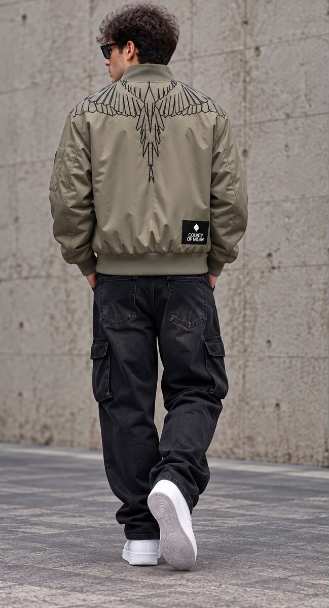 Bomber MARCELO BURLON COUNTY OF MILAN F6CMMABO008 WINGS