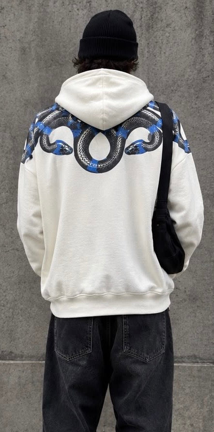 Felpa cappuccio MARCELO BURLON COUNTY OF MILAN F6CMMASH087 SNAKE REAL