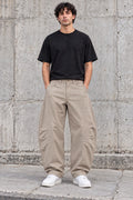 Pantaloni Curvi Parachute / Balloon Beige / Khaki