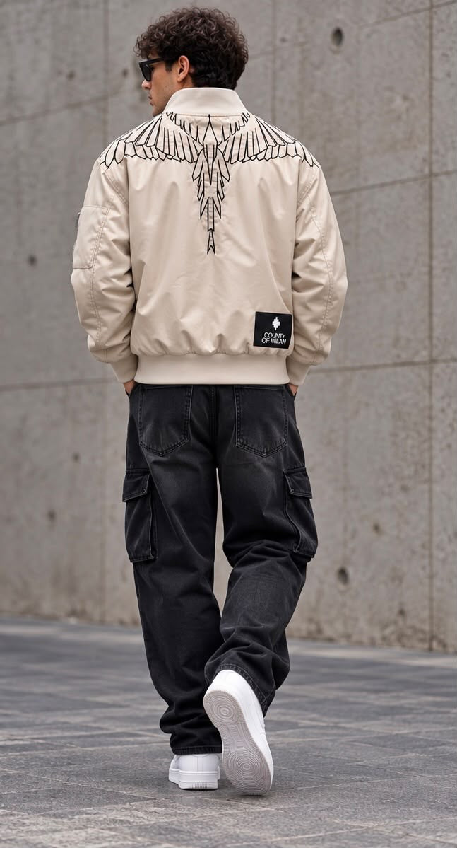 Bomber MARCELO BURLON COUNTY OF MILAN F6CMMABO008 WINGS