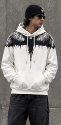 MARCELO BURLON COUNTY OF MILAN Felpa con cappuccio WINGS