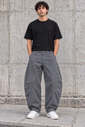 Pantaloni Curvi Parachute / Balloon Grigio Medio / Antracite Chiaro