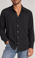Camicia Casual a Maniche Lunghe (Nera)