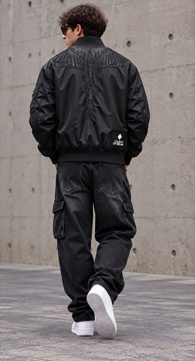 Bomber MARCELO BURLON COUNTY OF MILAN F6CMMABO008 WINGS