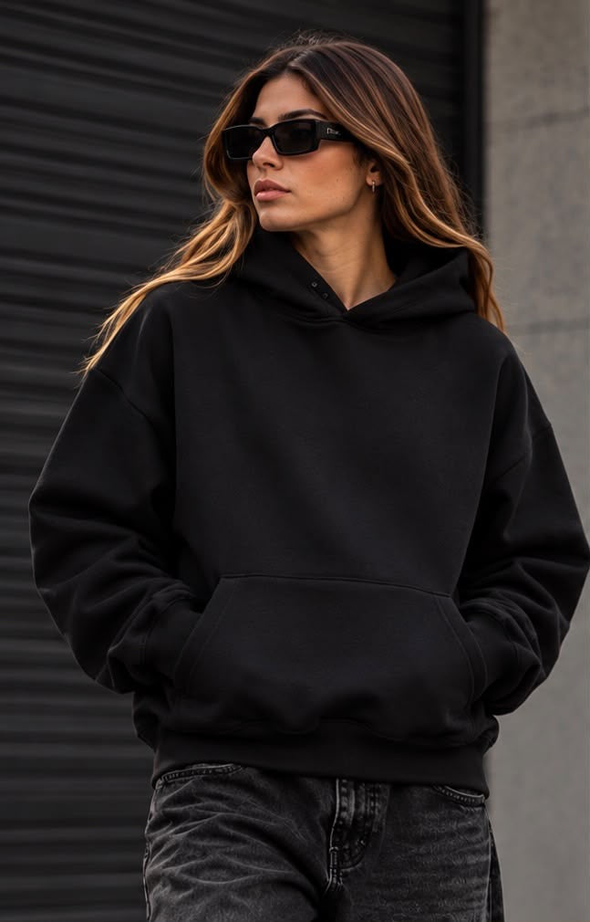 Felpa Nera Donna Ammo ma chit sap | Streetwear