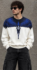 Felpa Girocollo MARCELO BURLON COUNTY OF MILAN F6CMMASW055 Wings