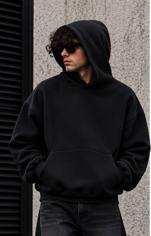 Felpa Oversize Nera Uomo Che vita fosse si nn ce fossemo ncuntrate maje – Streetwear