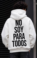 Felpa OversizeBianca Uomo No Soy Para Todos – Streetwear