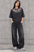 Barrow T-shirt Nera In Jersey Con Stampa F6BWUATH014-110