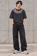 Barrow T-shirt Nera In Jersey Con Stampa F6BWUATH014-110