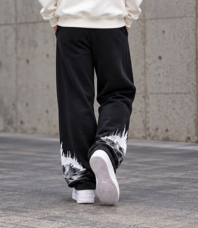 MARCELO BURLON White Wings Track Pants Black