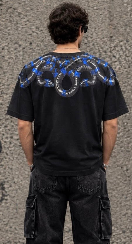 T-shirt Uomo Snake Marcelo Burlon – County of Milan FW26-27 da uomo, 100% cotone. Modello F6CMMATH091.