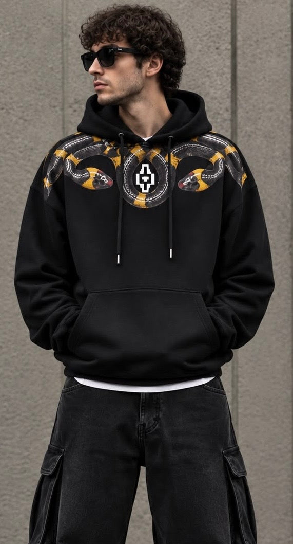 Felpa cappuccio MARCELO BURLON COUNTY OF MILAN F6CMMASH087 SNAKE REAL