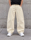Pantaloni Baggy Panna / Ecru