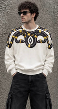 Felpa Girocollo MARCELO BURLON COUNTY OF MILAN F6CMMASW088 SNAKE REAL