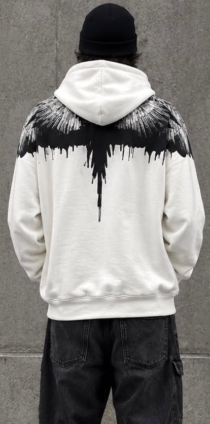 MARCELO BURLON COUNTY OF MILAN Felpa con cappuccio WINGS